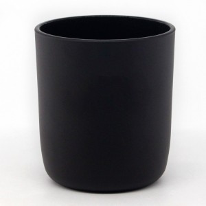 unique colored custom frosted round bottom luxury empty wholesale candle container for scent candle jar JW8090H