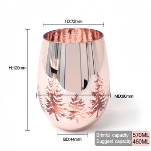 luxuy wholesale empty customized china manufacturer frosted egg shape tumbler colored glass candle jars XTD001