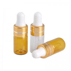 Small Glass Dropper Vials &Bottles with Caps/ Lids
