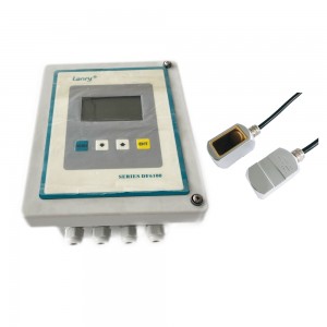 clamp-on pipe flow rate display and totalizer doppler ultrasonic flow meter waste water