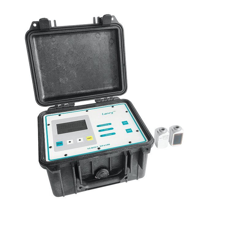 displays flow rate and totalizer portable ultrasonic sewer flow meter
