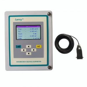 wall mounted doppler open channel flow meter for river
