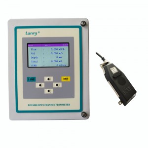 wall mounted and portable optional open channel flow meter ultrasonic wastewater flowmeter RS485 Modbus