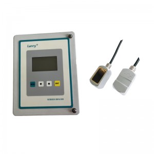 wall mounted no contact liquid flowmeter doppler clamp on ultrasonic digital flow meter for raw water