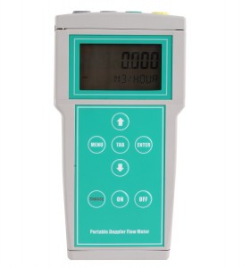 handheld ultrasonic flow meter liquid flow meter water meter with bracket