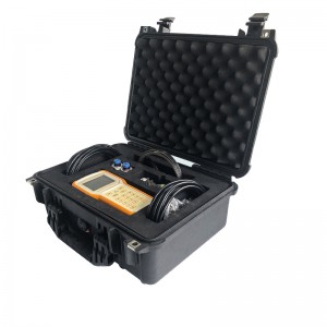 Mobile measurement CE certificate approved transit time handheld ultrasonic flow meter for water