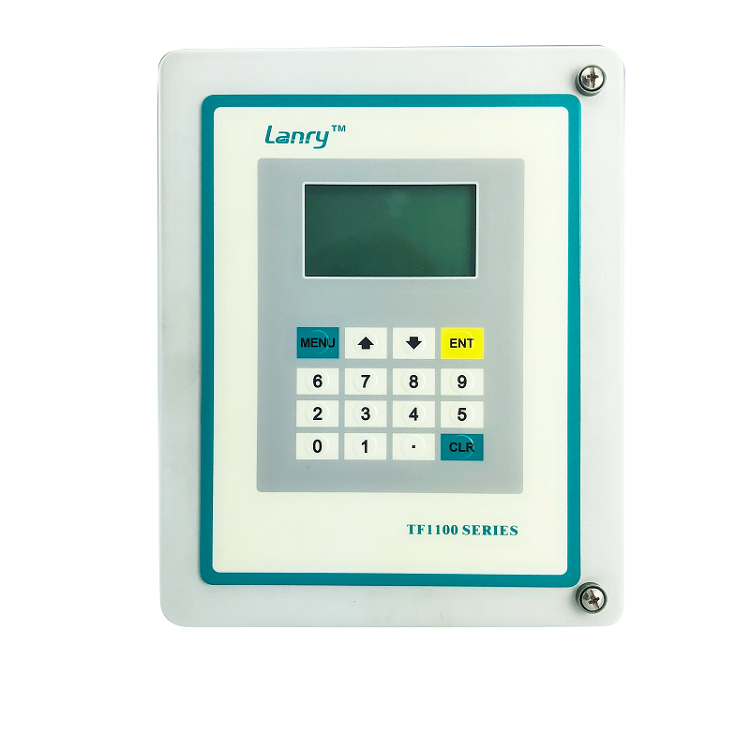 LCD display clamp on ultrasonic flow meter bidirectional for chemical industry and water industry