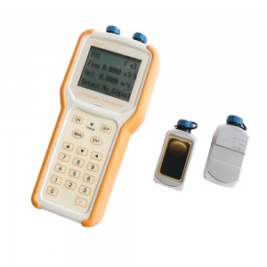 RS232 output transit-time handheld and portable flow meter