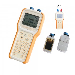 Flow Totalizer RS232 Output Handheld Pipe Ultrasonic Water Flowmeter For Various Liquids