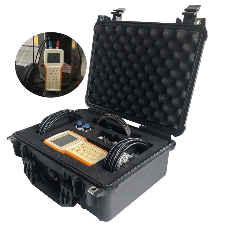 mobile flow measurement handheld digital flow meter data logger ultrasonic water flowmeter
