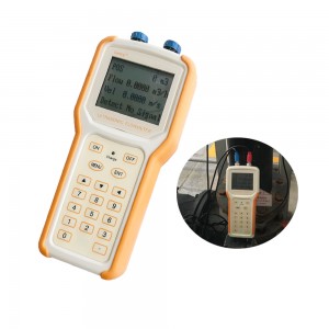 high accuracy bidirectional clamp on transit time digital handheld flow meter for water
