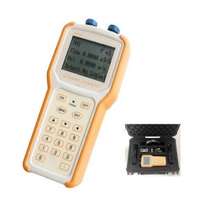 portable handheld ultrasonic battery flow meter digital handheld water flow meter clamp on ultrasonic flowmeter