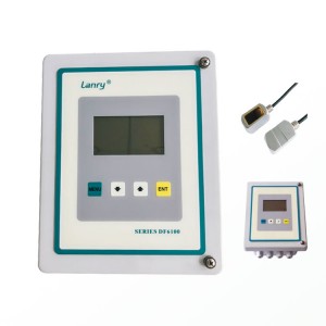 relays output flow totalizer clamp on doppler flow meter for sewer