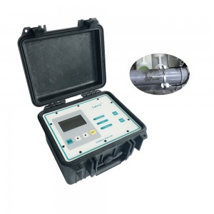 Doppler effect portable ultrasonic flow meter for chemical liquid
