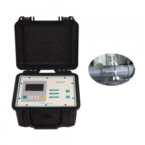 Doppler effect portable ultrasonic flow meter for raw sewage