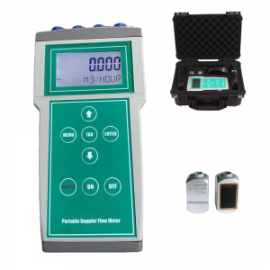 Battery Operated 4-20mA Handheld Doppler Water Flow Meter For Sewer