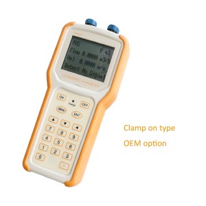 handheld type portable ultrasonic water flow meters flowmeters