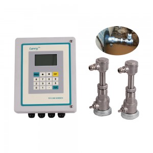 pulse output transit time insertion ultrasonic water flow meter