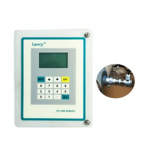 PT1000 transit time ultrasonic flow meter for hot water