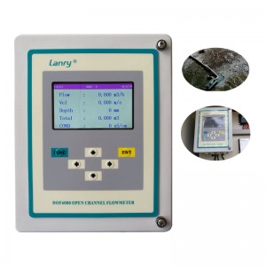 Epoxy-sealed Body Under Water Installation ultrasonic flow meter for open channel