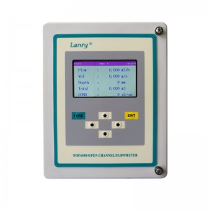 wastewater RS485 and 4-20mA ultrasonic open channel flow meter
