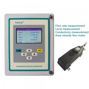 wall mounted open channel flow meter with high accuracy 1%