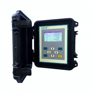 portable area velocity doppler flow meter open channel flowmeter with RS485 and datalogger