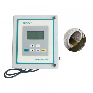 wall mounted and portable area velocity open channel flow meter for waste water