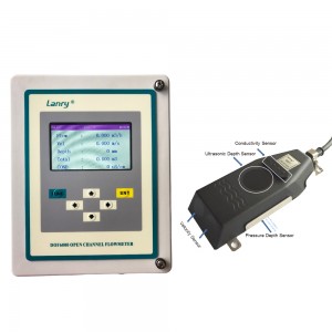 4-20mA output wall mounted doppler flowmeter open channel flow meter for river