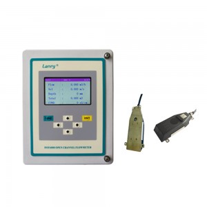 1% high accuracy 12-24VDC open channel flow meter for sewage treatment