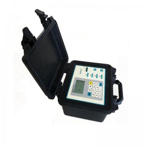 Bidirectional portable transit-time ultrasonic flowmeter data logger