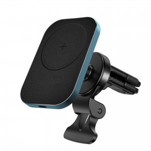 Factory Price China 15W Magnetic Wireless Car Charger Mount Stand Qi Fast Charging for iPhone 12 Magsafe with Phone Holder