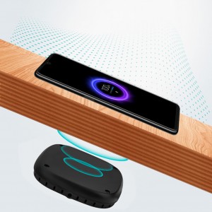 Long-Distance Wireless Charger, 10W Hidden Wireless Charger Installed Under Marble Wooden Table Furniture, Quickly Charge Mobile Phones Through a Surface with a Thickness of 0.8 Inch or Less