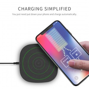 Factory source China Portable Mini Qi Fast Wireless Charger Pad for iPhone Samsung Mobile Phone Charging
