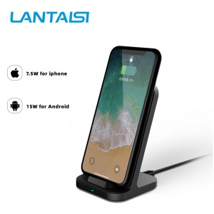 100% Original China Multiple Function Table Stand Cell Phone Holder Charging Station Qi 15W Type-C USB Power Supply Wireless Charger Pad