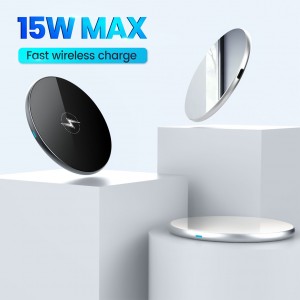 Fast delivery China Factory Supplier Qi 5W/7.5/10W Mobile Phone Wireless Charger with Nightlight Mobile Phone Stand Fast Charger for iPhone Nokia Huawei Xiaomi etc Manufacture