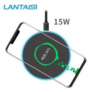 Excellent quality China Smart Mobile Phone Wireless Charging Pad Qi Wireless Charging Pad Universal 15W Fast Qi Wireless Charger