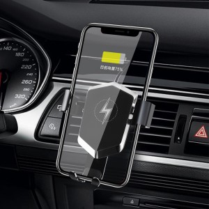 Factory Best Selling China Car Vent Wireless Charger Gravity Linkage Charger Holder 10W  Fast Charging for Samsung iPhone