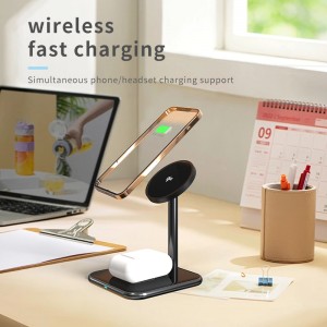 SW14 2-in-1 Desktop Standing Wireless Charger Stand