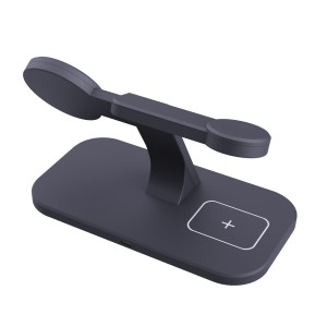 3-in-1 Foldable Wireless Charger Dock 15W Fast Charging Station Stand Holder for iPhone For iWatch