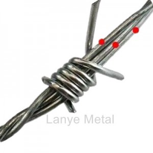 Galvanised barbed wire PVC coated barbed wire barb wire in China