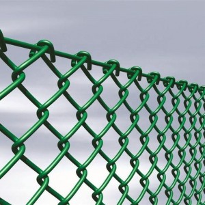 Pvc coated residential woven diamond fence Farm fence cyclone wire mesh