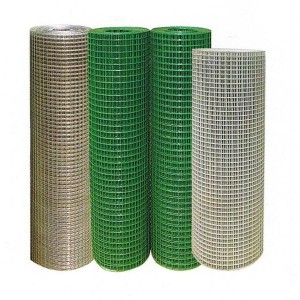 PVC coated welded wire mesh plastic coated green color wire mesh Garden fence