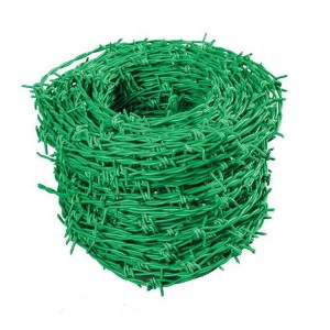 Pvc Coated 4 Point Barbed Barb Wire double reverse twisted barbed wire