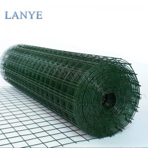 PVC coated welded wire mesh plastic coated green color wire mesh Garden fence