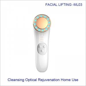 Facial cleaning optical Rejuvenation Ultrasonic EMS RF Skin tighten device ML03