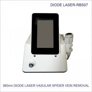 980nm diode laser with ice hammer Vascular thread Spider Veins removal RBS07