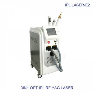 4 in1 Multifunction IPL beauty machine elight  Rf ipl opt shr Nd Yag Laser Tattoo removal hair removal machine E2