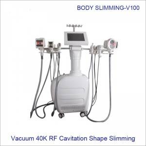 4 in 1 Massager Vacumm Infrared 40K Cavitation RF Cellulite Reduction Slimming Machine V100