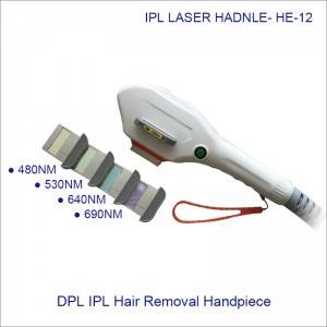 IPL OPT SHR Spare Part 10*40mm Spot size Sapphire Crystal DPL IPL laser Hair Removal Handle HE-12